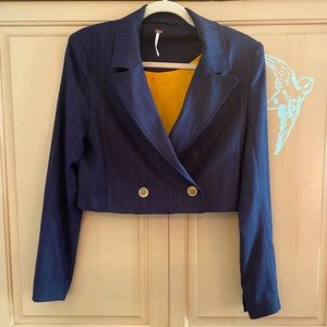 Free People Crop Blazer XS